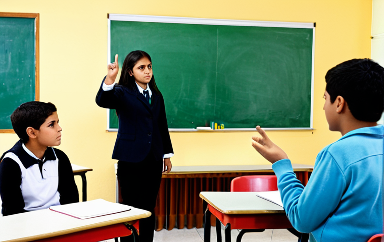 교사 중점 과목 설정 전략 - **Prompt 1: Digital Competencies in a Modern Latin American Classroom**
    A vibrant, medium-shot i...