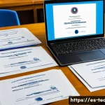 교사 이직 시 필요한 서류 - A professional teacher&rsquo;s workspace featuring neatly organized official academic documents such as di...